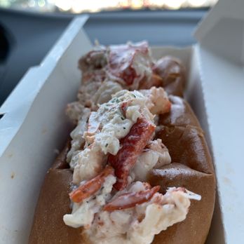 Quincy's Original Lobster Rolls - Lobster salad roll. Got one to go for the road home - Seafood Near Me - Cape May, New Jersey Quincy's Original Lobster Rolls - Lobster salad roll. Got one to go for the road home - Seafood Near Me - Cape May, New Jersey