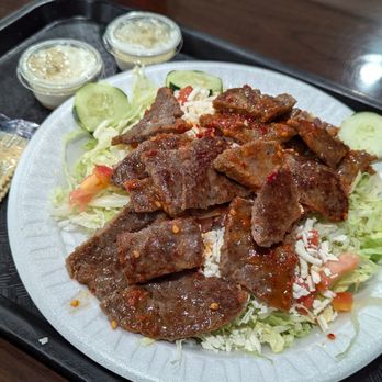 Sarah's Kabob Shop - spicy gyro salad, read my review for thoughts. - Mediterranean Near Me - Greensboro, North Carolina Sarah's Kabob Shop - spicy gyro salad, read my review for thoughts. - Mediterranean Near Me - Greensboro, North Carolina
