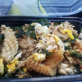 Noodle Wave - Seafood basil fried rice - Thai Near Me - Frisco, Texas Noodle Wave - Seafood basil fried rice - Thai Near Me - Frisco, Texas