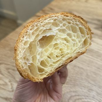 Juniper - Cross section of the butter croissant. Nice honeycombs! - Coffee & Tea Near Me - San Francisco, California Juniper - Cross section of the butter croissant. Nice honeycombs! - Coffee & Tea Near Me - San Francisco, California