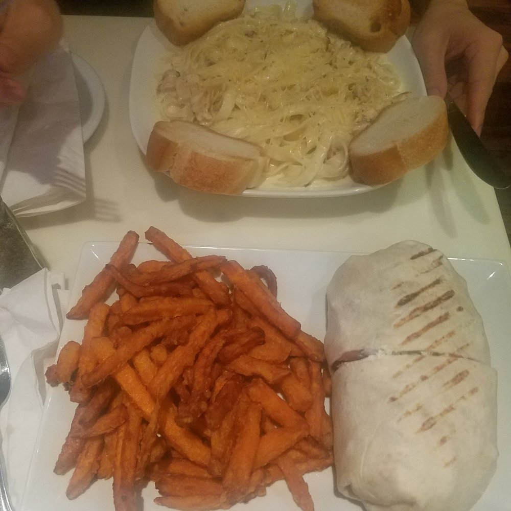 Omonia Cafe - Sandwich was filling but lacked in flavor, love the chicken alfredo pasta but the sauce was too heavy. - Bakeries Near Me - Brooklyn, New York Omonia Cafe - Sandwich was filling but lacked in flavor, love the chicken alfredo pasta but the sauce was too heavy. - Bakeries Near Me - Brooklyn, New York