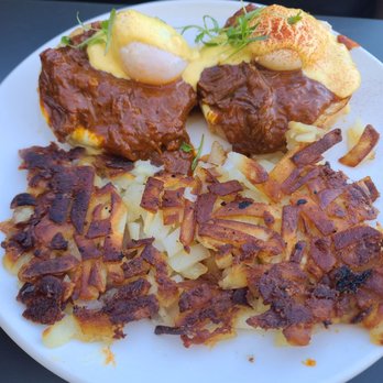 Poached Kitchen - Korean short rib benedict - Breakfast & Brunch Near Me - Irvine, California Poached Kitchen - Korean short rib benedict - Breakfast & Brunch Near Me - Irvine, California