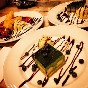 Fuji at Assembly - Green tea tiramisu & fried cheesecake - Sushi Bars Near Me - Somerville, Massachusetts