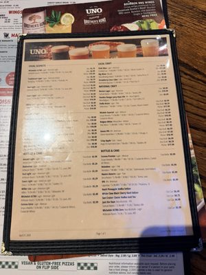 Menu photo 1 Uno Pizzeria & Grill Orlando, FL Menu photo 1 Uno Pizzeria & Grill Orlando, FL