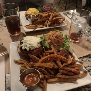 Iron Vine - The IV burger and the ground chicken burger with mixed fries. - Tapas Bars Near Me - Peekskill, New York Iron Vine - The IV burger and the ground chicken burger with mixed fries. - Tapas Bars Near Me - Peekskill, New York