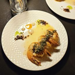 Pan seared shrimp
