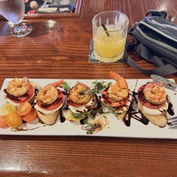 Uptown Barrel Room - Bruschetta with blackened shrimp - Wine Bars Near Me - Vancouver, Washington Uptown Barrel Room - Bruschetta with blackened shrimp - Wine Bars Near Me - Vancouver, Washington