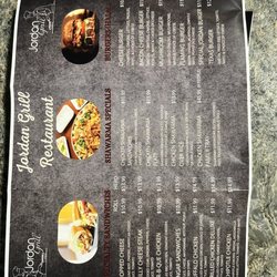 Jordan Grill - Menu