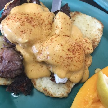 Kountry Style Kitchen Restaurant - Smoked brisket eggs Benedict with a papaya - Breakfast & Brunch Near Me - Ewa Beach, Hawaii Kountry Style Kitchen Restaurant - Smoked brisket eggs Benedict with a papaya - Breakfast & Brunch Near Me - Ewa Beach, Hawaii