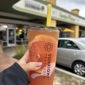 Sunright Tea Studio - Sunnyvale - Grapefruit Jasmine Tea - Bubble Tea Near Me - Sunnyvale, California Sunright Tea Studio - Sunnyvale - Grapefruit Jasmine Tea - Bubble Tea Near Me - Sunnyvale, California