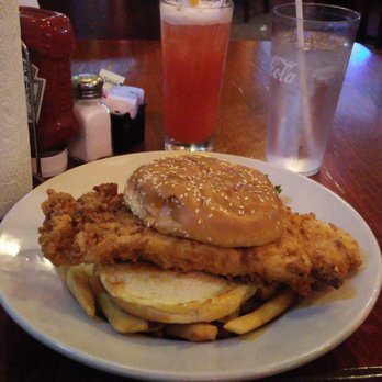 Three Dollar Cafe - Grouper Sandwich and a Adult beverage - Chicken Wings Near Me - Marietta, Georgia