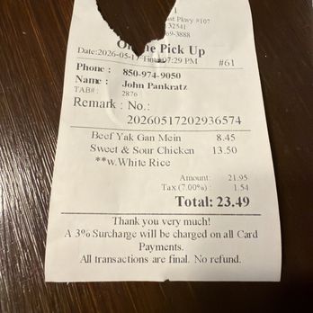 China 1 - The order that I received. I ordered sweet-and-sour chicken and soup which is my regular order and I got this mystery stuff. - Chinese Near Me - Destin, Florida