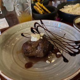 The filet with balsamic vinegar The filet with balsamic vinegar