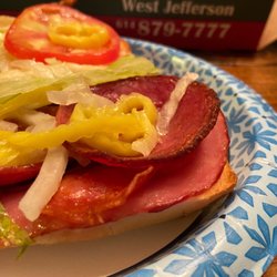 Flyers Pizza & Subs - Crispy edged curled up salami on the Italian - Our Best Seller Sandwich