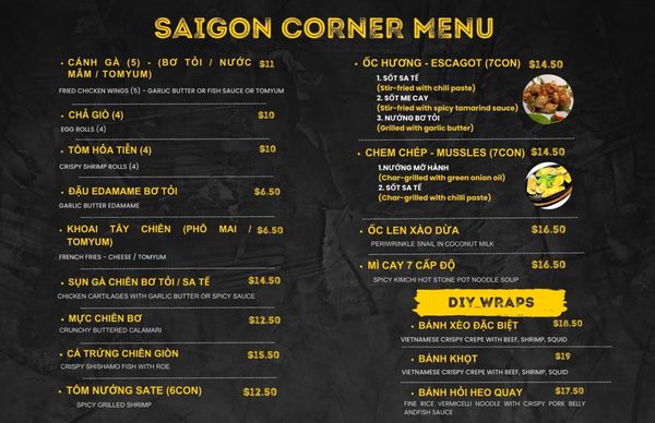 Menu photo 7 Saigon Corner San Diego, CA