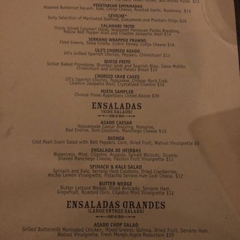 Asado - Menu, p3 - Argentine Near Me - Tacoma, Washington
