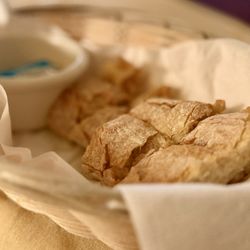 Nouvelle Cuisine - Lovely crispy French loaf & real butter OuiOui.