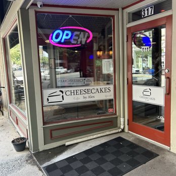 Cheesecakes by Alex - An outdoor window sign at Cheesecakes by Alex - Bakeries Near Me - Greensboro, North Carolina
