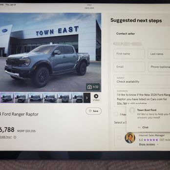 Town East Ford - Cars.com screen capture - Car Dealers Near Me - Mesquite, Texas Town East Ford - Cars.com screen capture - Car Dealers Near Me - Mesquite, Texas