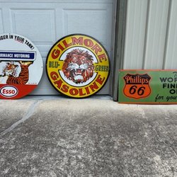 Rabun Gap Flea Market - Large porcelain signs. Signage to keep and resell. Great prices!