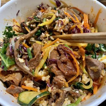 Spoon - Beef bibimbap after mixing - Korean Near Me - Berkeley, California