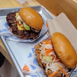 Double Burger Queen (left) Queens Chick (right) Double Burger Queen (left) Queens Chick (right)
