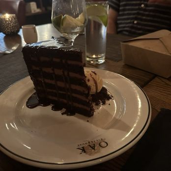 Oak Steakhouse - Chocolate cake - Steakhouses Near Me - Alexandria, Virginia