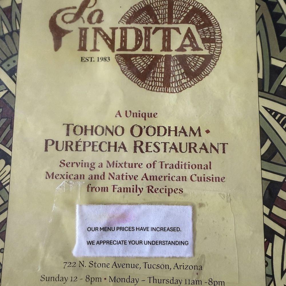 Menu cover Menu cover