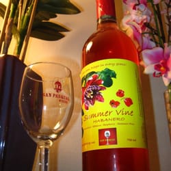 Passion Fruit Habanero Wine is delicious!