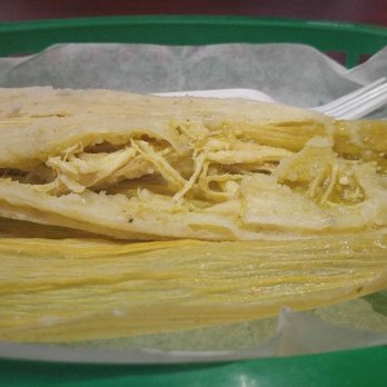 Manolo's Tamales - Green chicken tamale. - Mexican Near Me - Chicago, Illinois Manolo's Tamales - Green chicken tamale. - Mexican Near Me - Chicago, Illinois