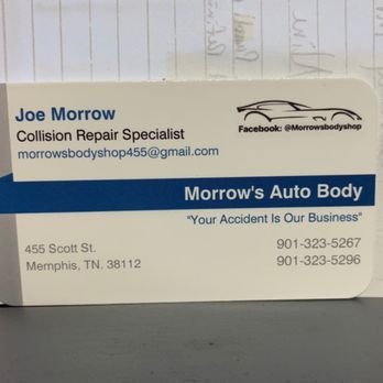 Morrow's Auto Body - Morrow's Auto Body offers quality collision repair with competitive pricing and quality work. - Body Shops Near Me - Memphis, Tennessee Morrow's Auto Body - Morrow's Auto Body offers quality collision repair with competitive pricing and quality work. - Body Shops Near Me - Memphis, Tennessee