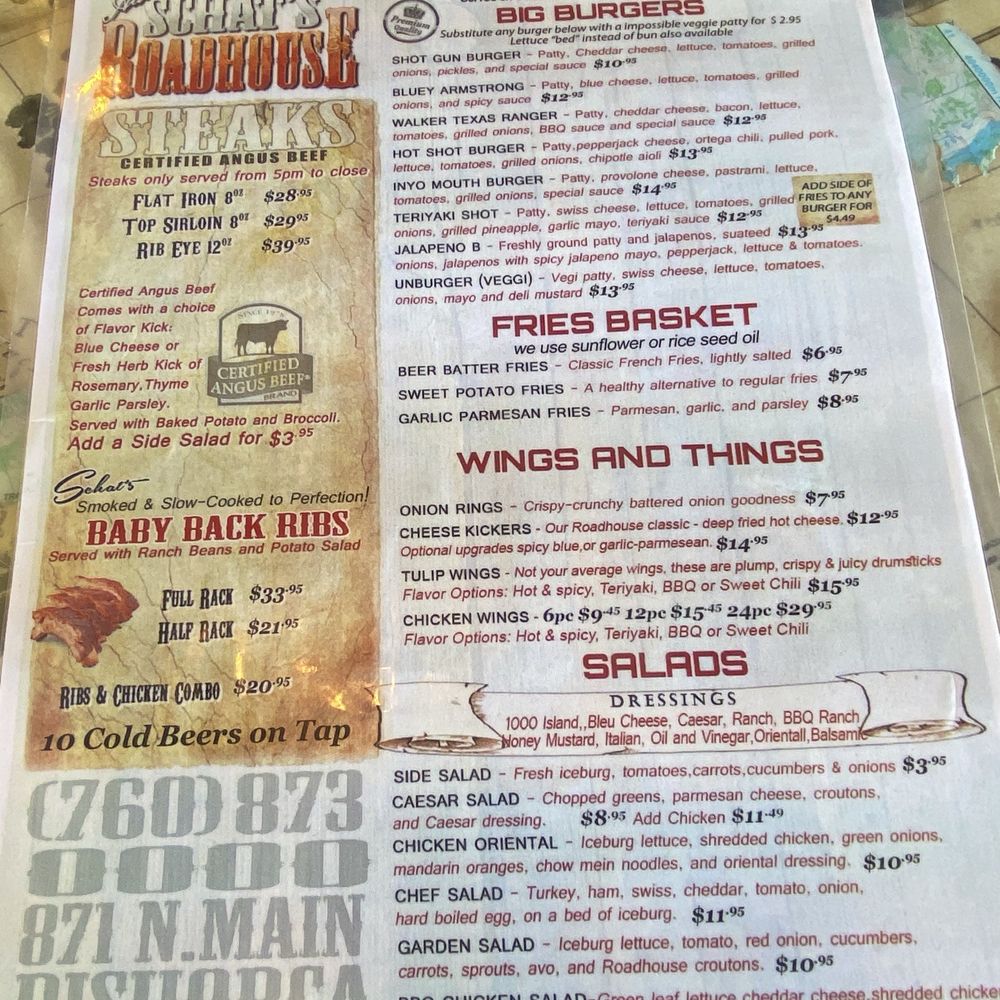 Aaron Schat's Roadhouse - American Near Me - Bishop, California