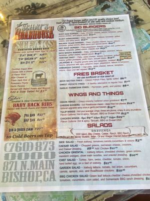 Menu photo 2 Aaron Schat's Roadhouse Bishop, CA Menu photo 2 Aaron Schat's Roadhouse Bishop, CA