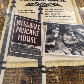 Millbrae Pancake House - Front of the menu - American Near Me - Millbrae, California