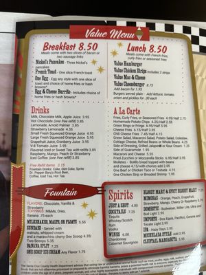 Menu photo 1 Nickel's Diner Rio Rico, AZ Menu photo 1 Nickel's Diner Rio Rico, AZ
