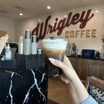 Wrigley Coffee - Cold brew with Pistachio cold foam. Needed a pick me up and this drink did just that! - Coffee & Tea Near Me - Long Beach, California Wrigley Coffee - Cold brew with Pistachio cold foam. Needed a pick me up and this drink did just that! - Coffee & Tea Near Me - Long Beach, California