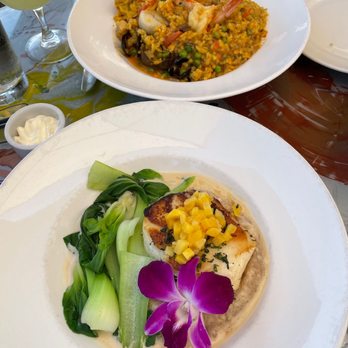 Geoffrey's Malibu - Paella & Pan Seared Chilean Sea Bass - Seafood Near Me - Malibu, California Geoffrey's Malibu - Paella & Pan Seared Chilean Sea Bass - Seafood Near Me - Malibu, California