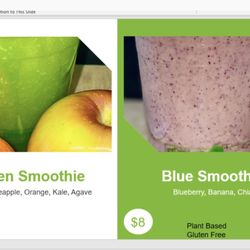 All natural smoothies