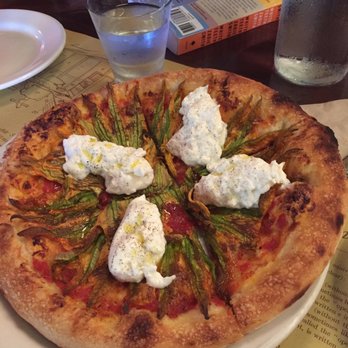 Pizzeria Mozza - Squash blossom. Cheese was amazing - Pizza Near Me - Los Angeles, California