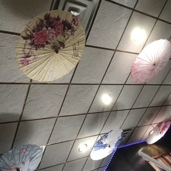 Miyazaki Sushi & Ramen - Ceiling decorated with umbrellas - Ramen Near Me - Spring, Texas Miyazaki Sushi & Ramen - Ceiling decorated with umbrellas - Ramen Near Me - Spring, Texas