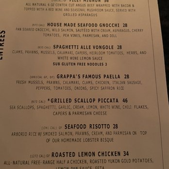 Grappa - Entree menu - Mediterranean Near Me - Seattle, Washington Grappa - Entree menu - Mediterranean Near Me - Seattle, Washington