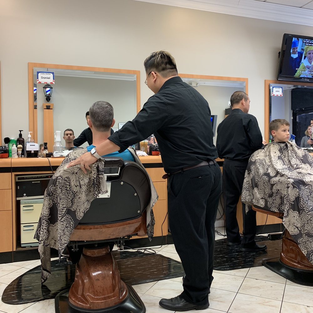 Dulles Barber Shop - Checking himself out - Barbers Near Me - Ashburn, Virginia Dulles Barber Shop - Checking himself out - Barbers Near Me - Ashburn, Virginia