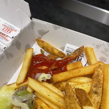 Charleys Cheesesteaks - That's a roach in my fries. I got this plate around 2:30 today 6/6/2023 - Cheesesteaks Near Me - Washington, DC, District of Columbia Charleys Cheesesteaks - That's a roach in my fries. I got this plate around 2:30 today 6/6/2023 - Cheesesteaks Near Me - Washington, DC, District of Columbia