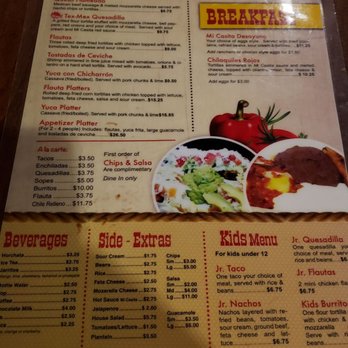Mi Casita - Menu - Salvadoran Near Me - Windsor, Ontario