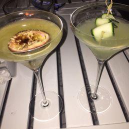 The lovely 18euro cocktails with caramelized passion fruit