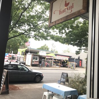 Hat Yai - The view if you sit by the window for people watching - Thai Near Me - Portland, Oregon