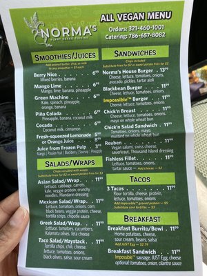 Menu photo 8 Norma's Plant Based Cuisine Altamonte Springs, FL Menu photo 8 Norma's Plant Based Cuisine Altamonte Springs, FL