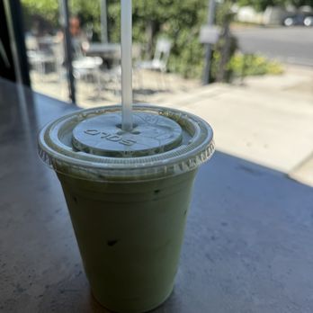 Picnic Cafe - iced raspberry matcha - Cafes Near Me - Salt Lake City, Utah