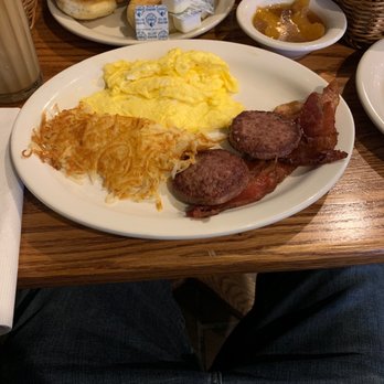 Cracker Barrel Old Country Store - Eggs hash browns, bacon and sausage. - American Near Me - Conroe, Texas Cracker Barrel Old Country Store - Eggs hash browns, bacon and sausage. - American Near Me - Conroe, Texas