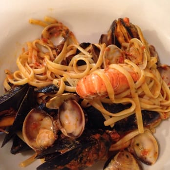 L'Osteria - Trenette pasta with seafood - Italian Near Me - Monterosso al Mare, SP